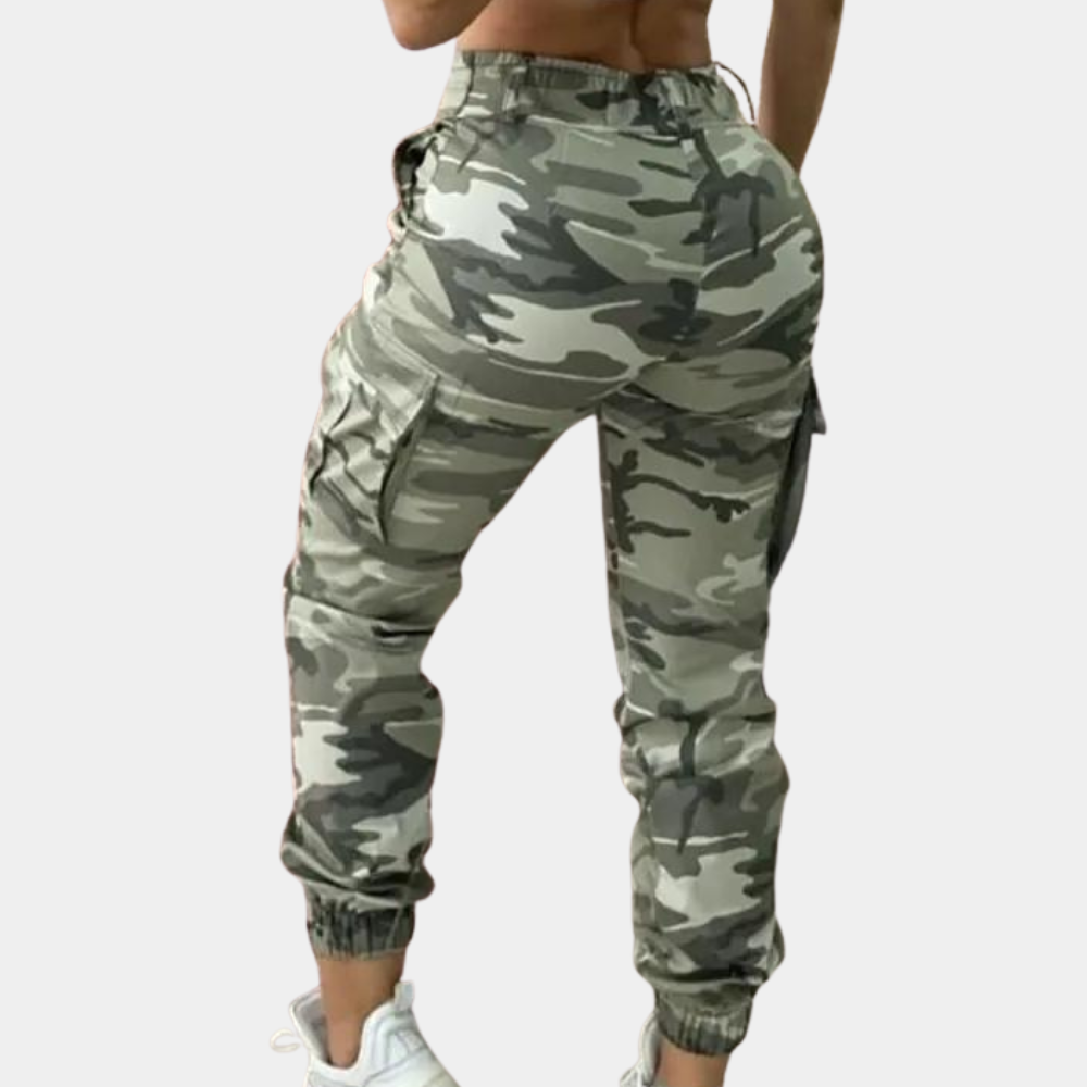 Camouflage Ladies Cargo Trousers for Summer