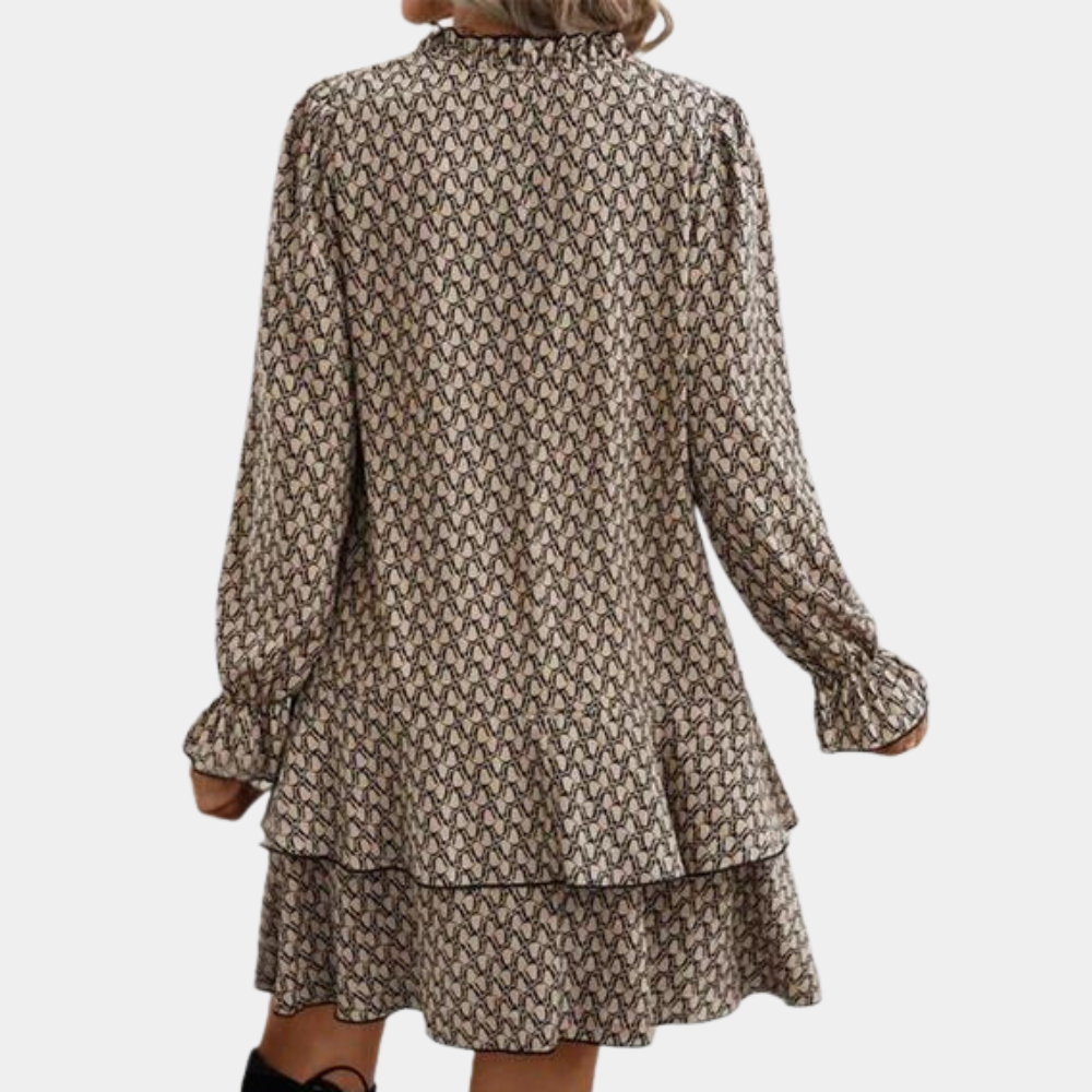 Summer Women's Dress with Long Sleeves