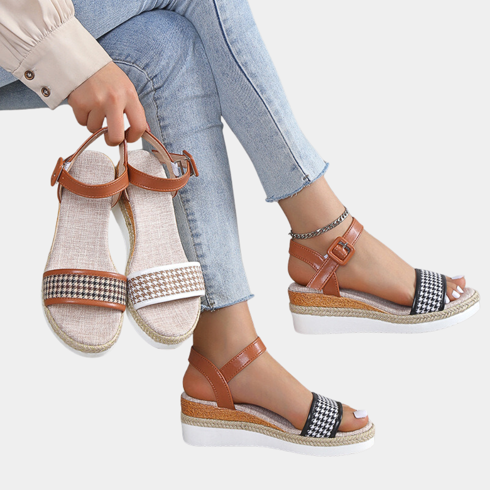 Summer Wedge Heels for Women in Bohemian Style