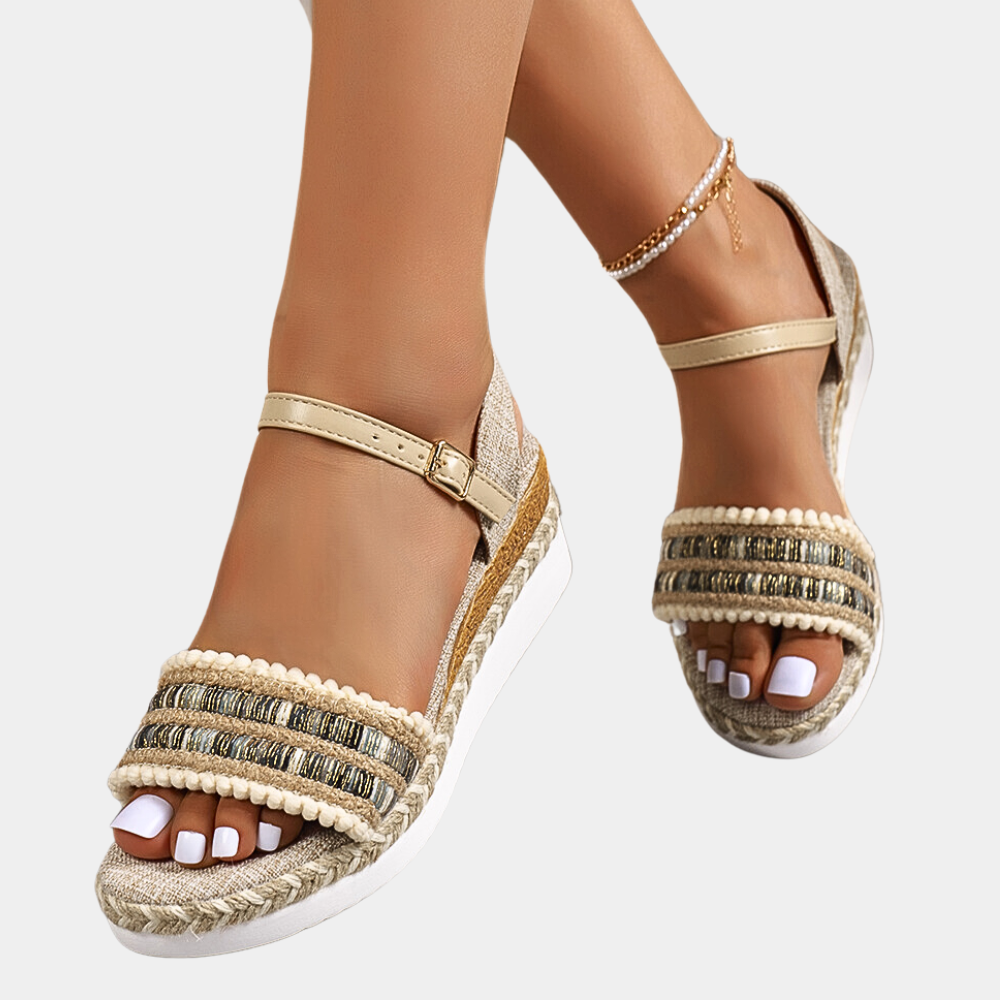 Trendy summer wedge sandals for sunny days