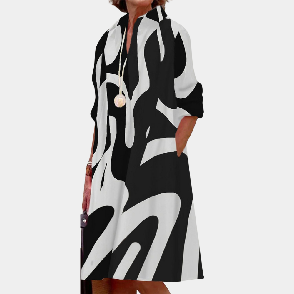 Casual Printed Ladies' Dress for Summer