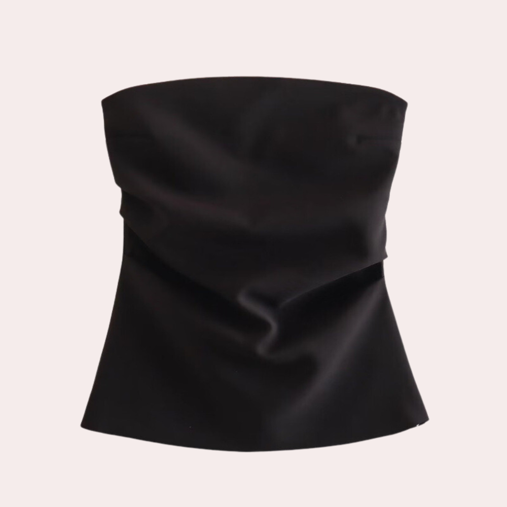 Strapless ladies' blouse for summer