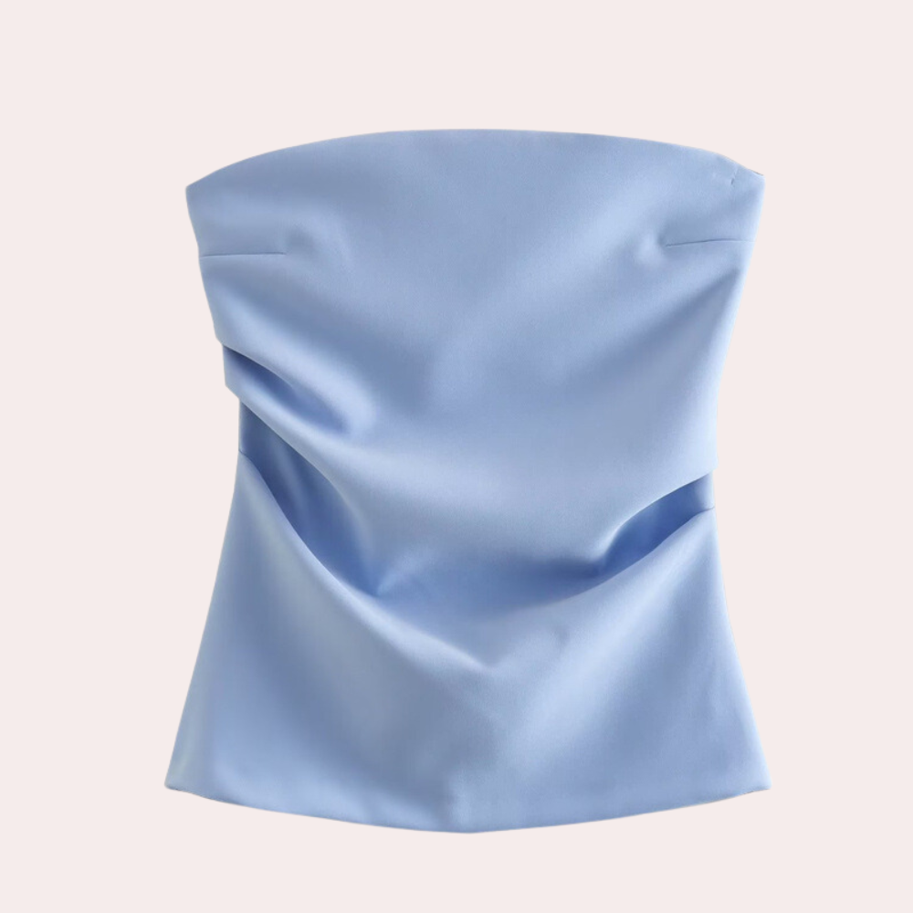 Strapless ladies' blouse for summer