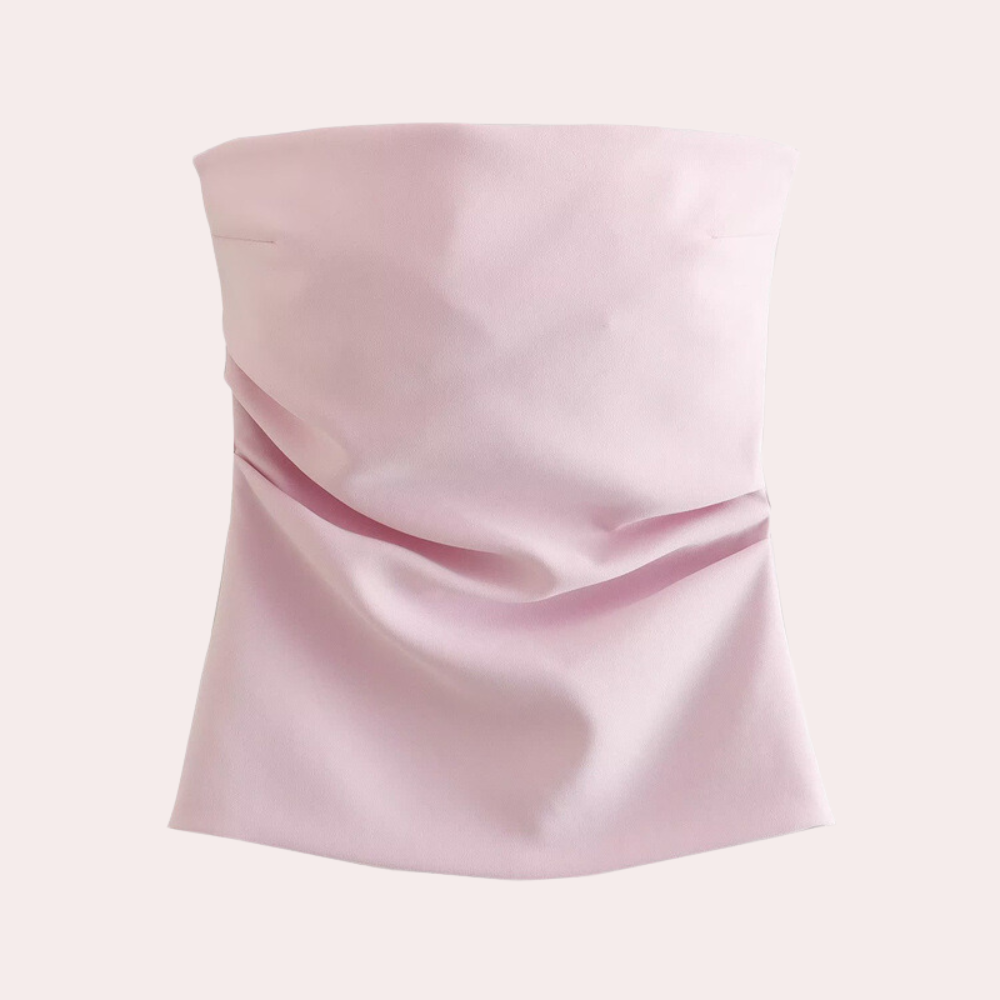 Strapless ladies' blouse for summer
