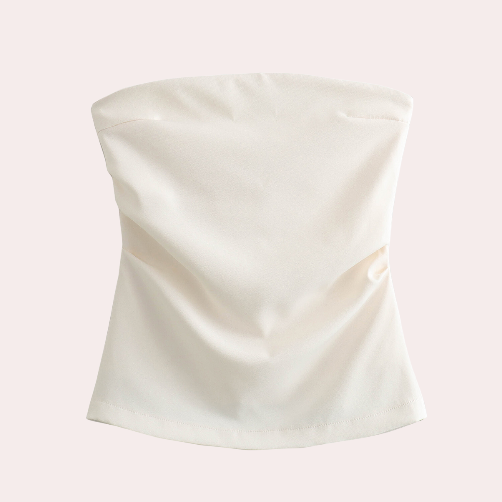 Strapless ladies' blouse for summer