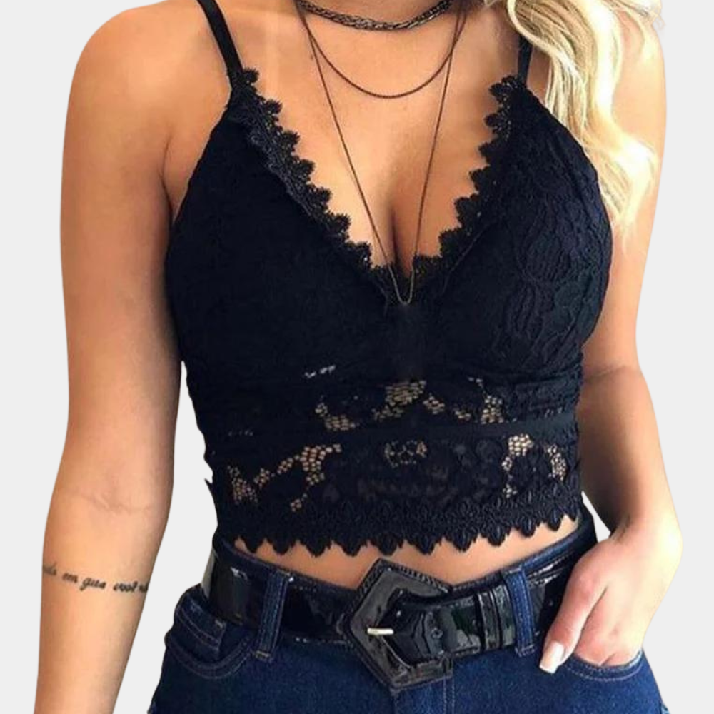 Stylish Summer Floral Lace Women's Top