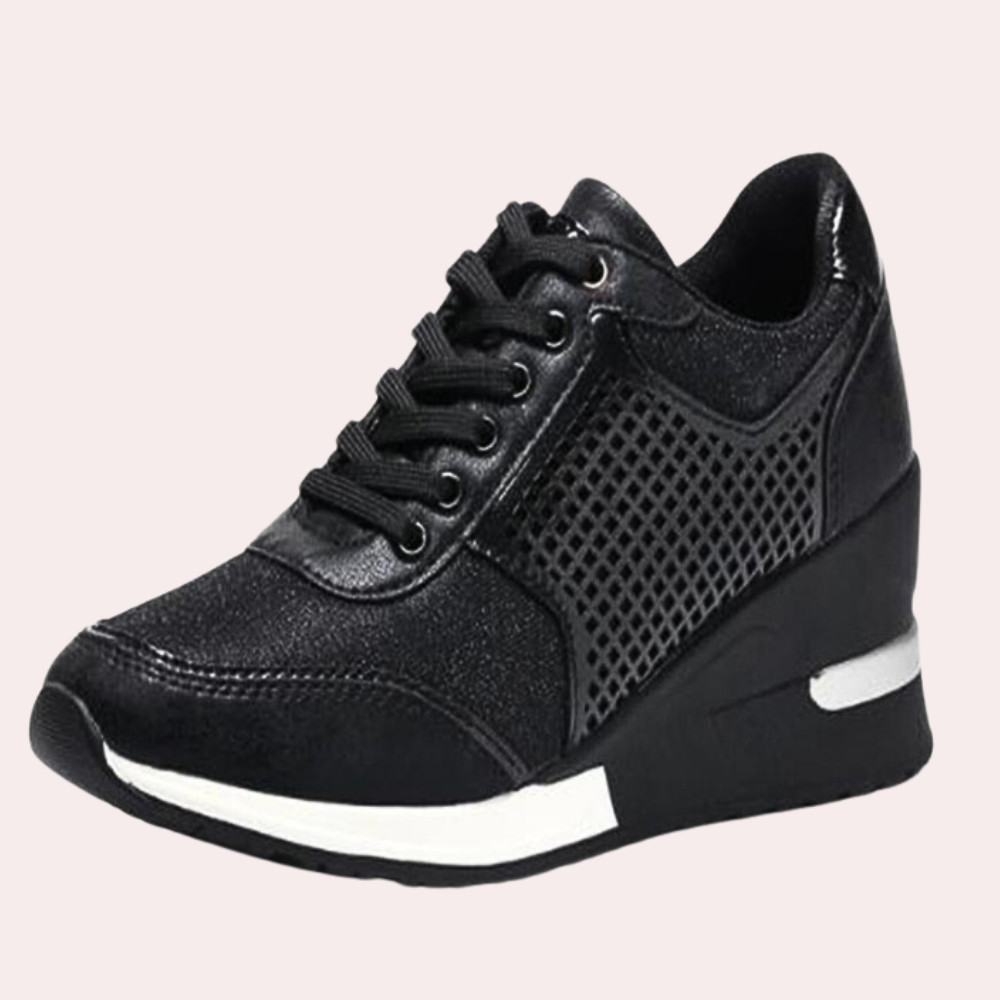Stylish summer sneakers with wedge heels