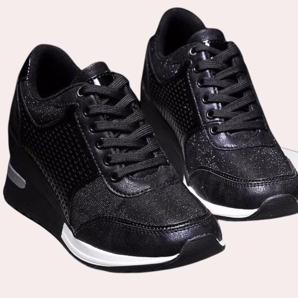 Stylish summer sneakers with wedge heels