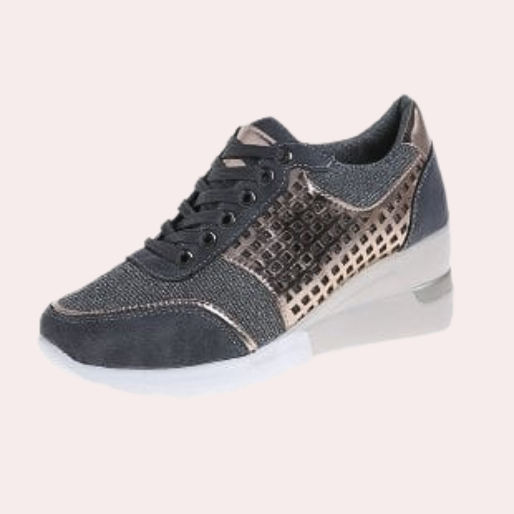 Stylish summer sneakers with wedge heels