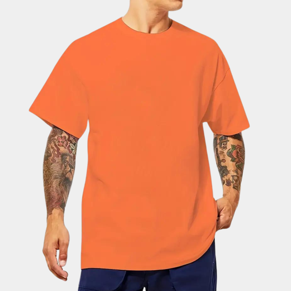 Stylish Orange Summer T-shirt