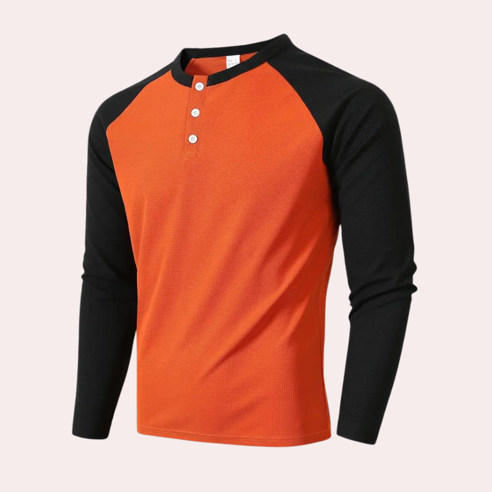 Slim Fit Orange Men's T-Shirt for Summer