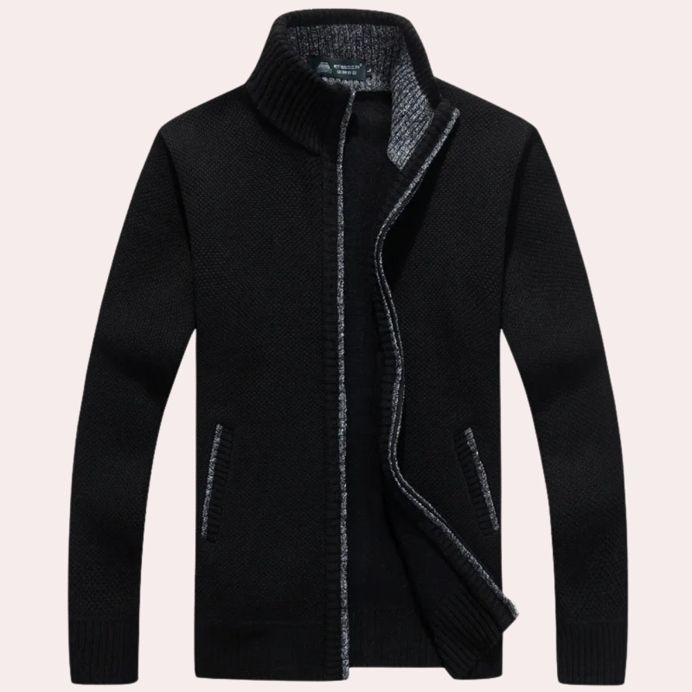 Casual Knitted Men's Cardigan for Summer