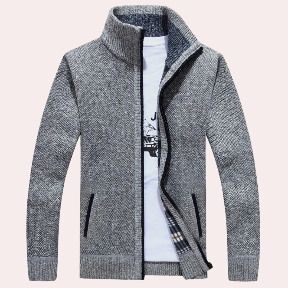 Casual Knitted Men's Cardigan for Summer