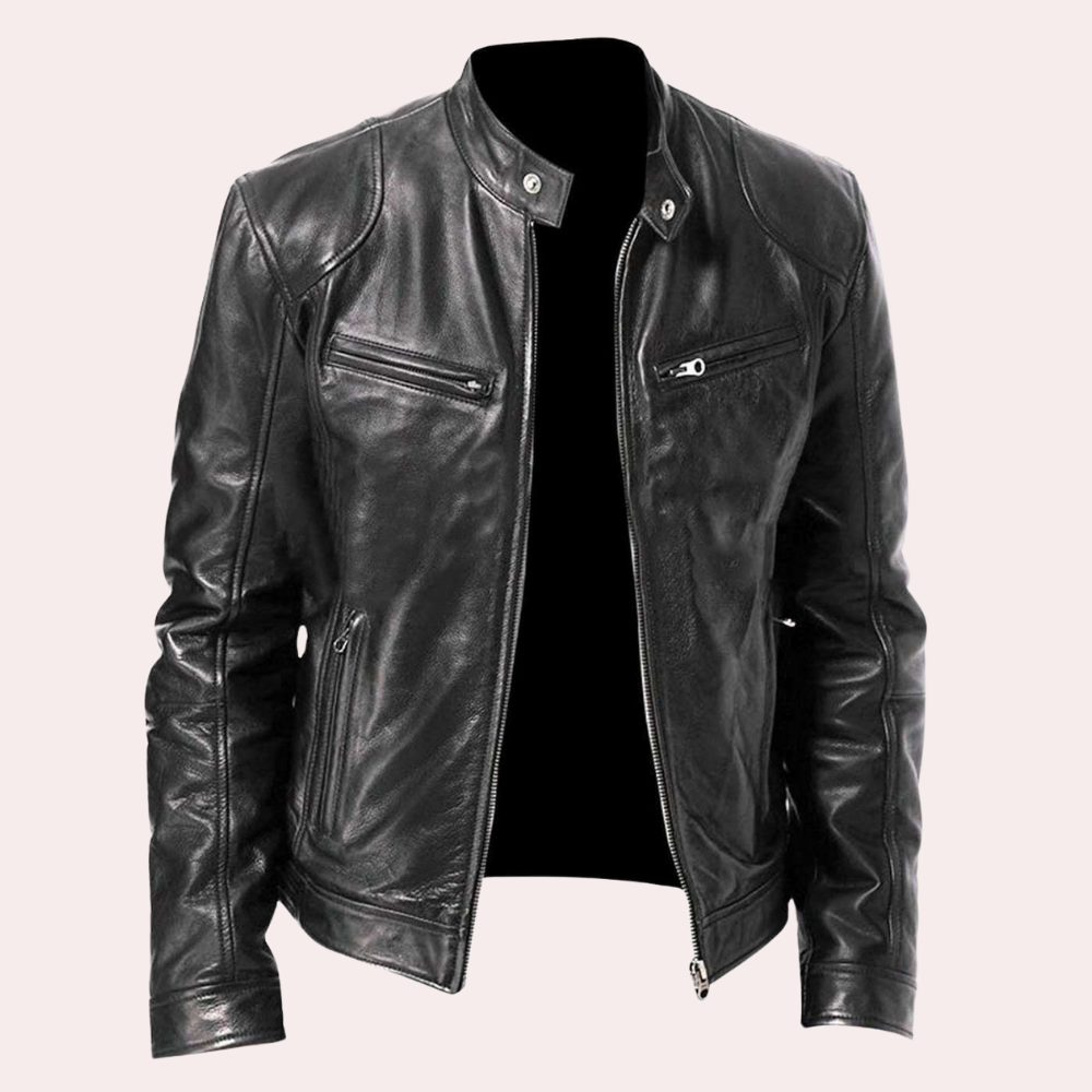 Luxury Men's Motorcycle Jacket for Summer