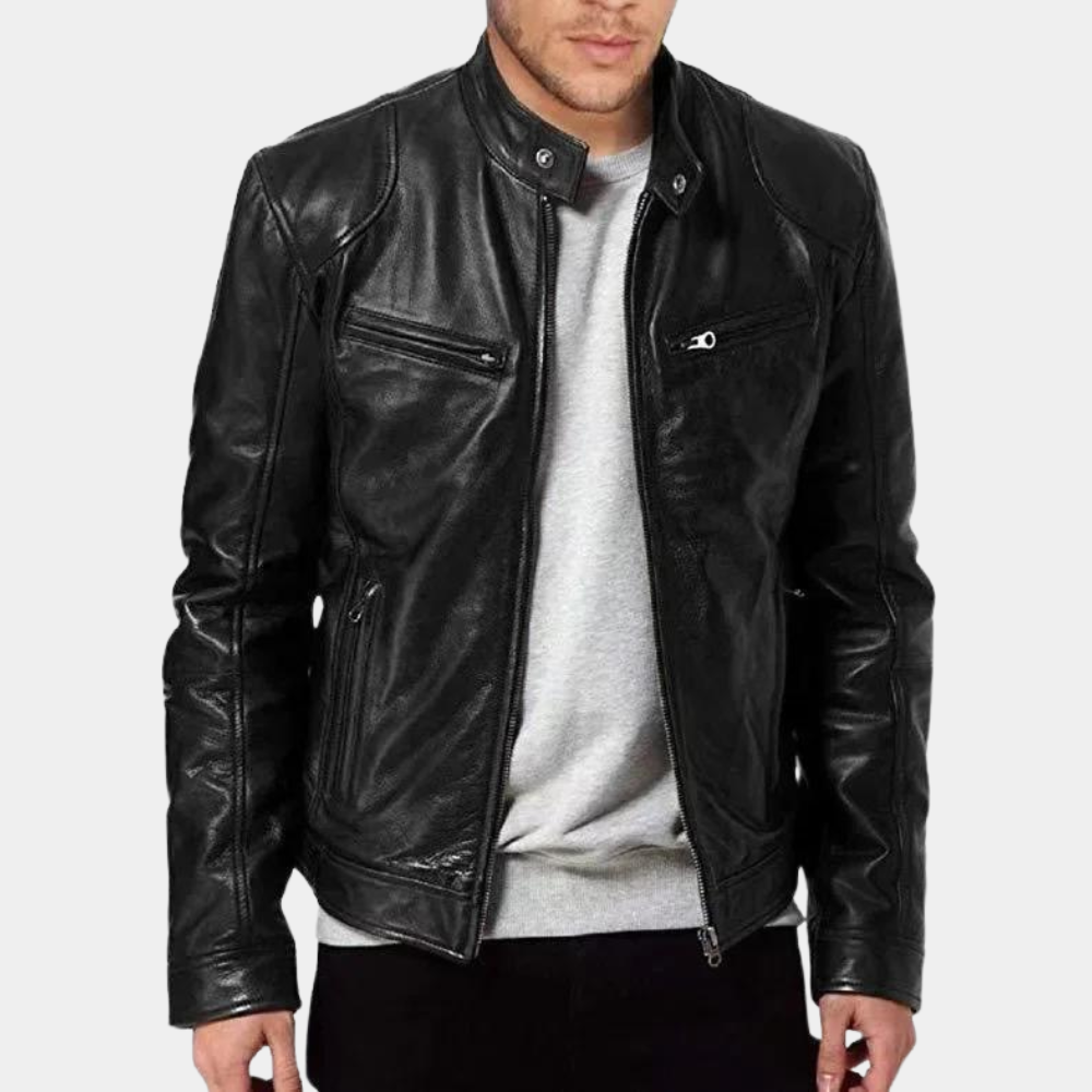 Luxury Men's Motorcycle Jacket for Summer