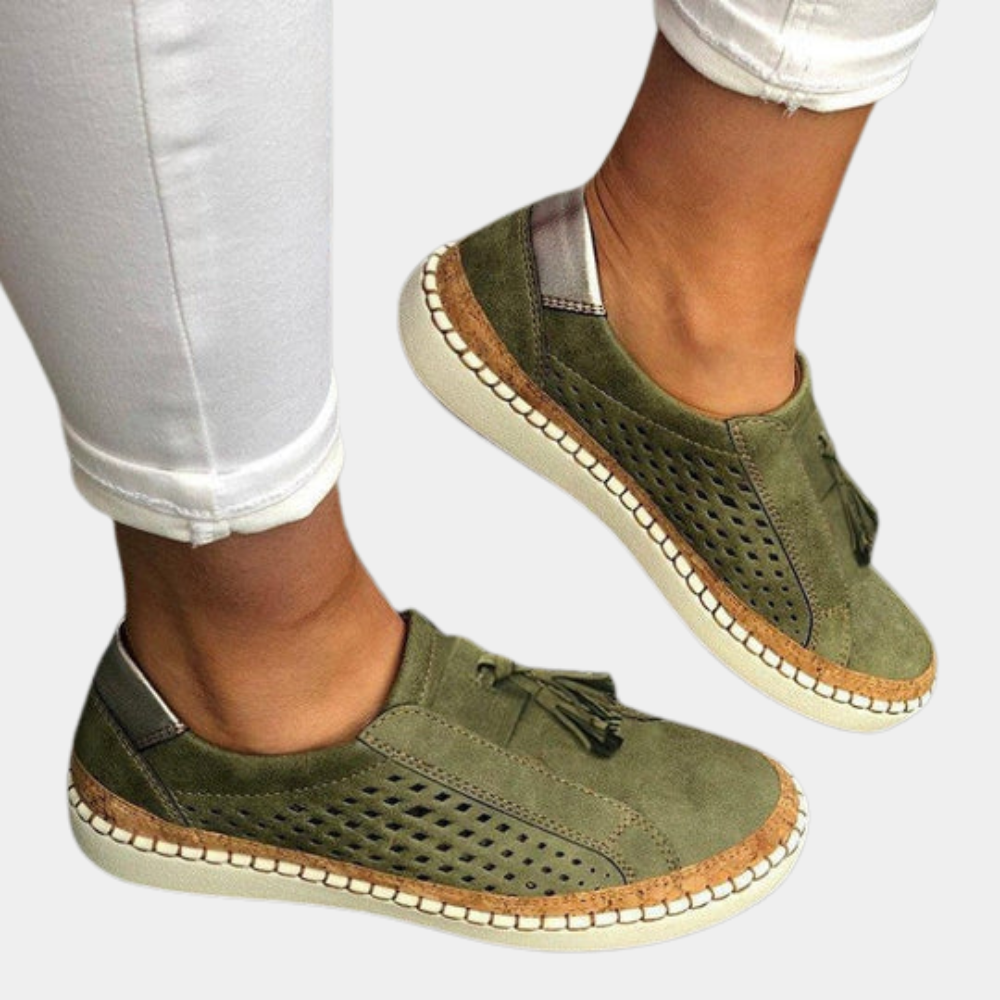 Breathable ladies' loafers for summer