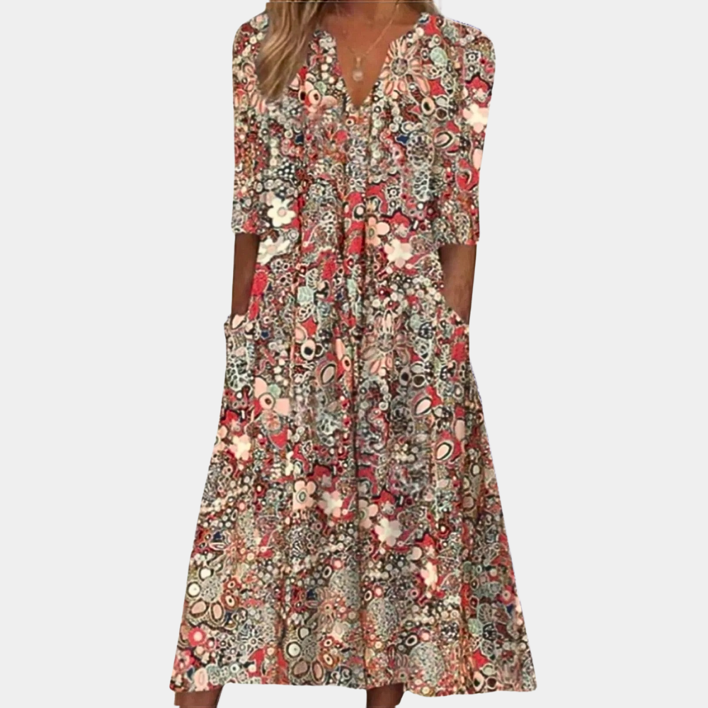Summer Floral Ladies Dress