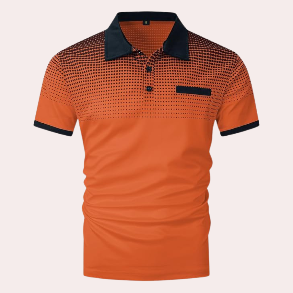 Casual Orange Summer Shirt for Men