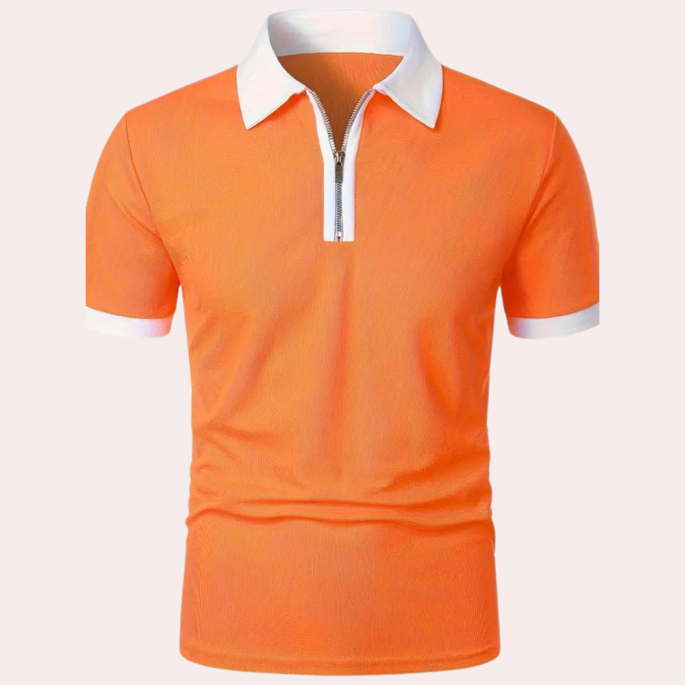 Classic Orange Men's T-Shirt for Summer