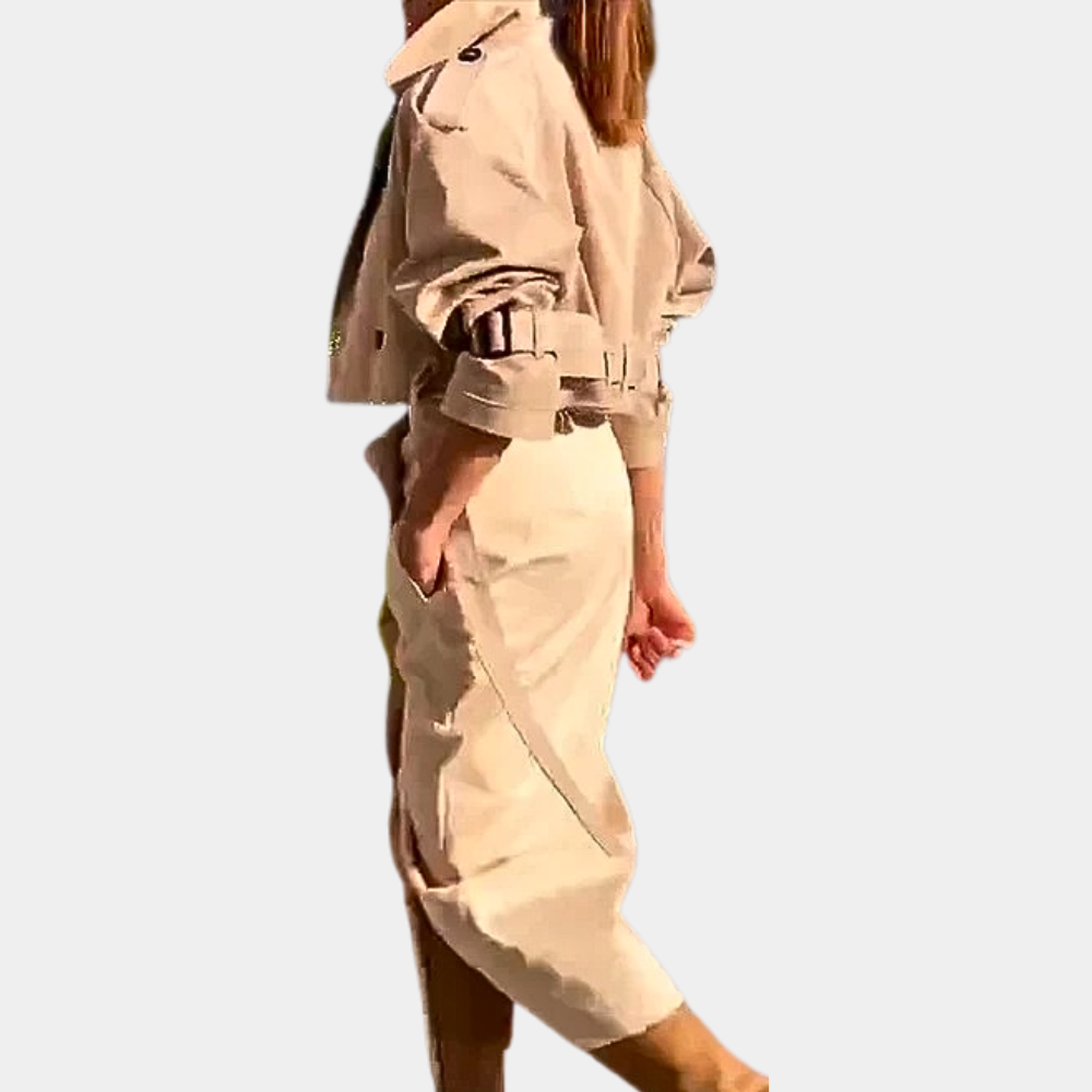 Stylish Women's Trench Coat Set for Summer