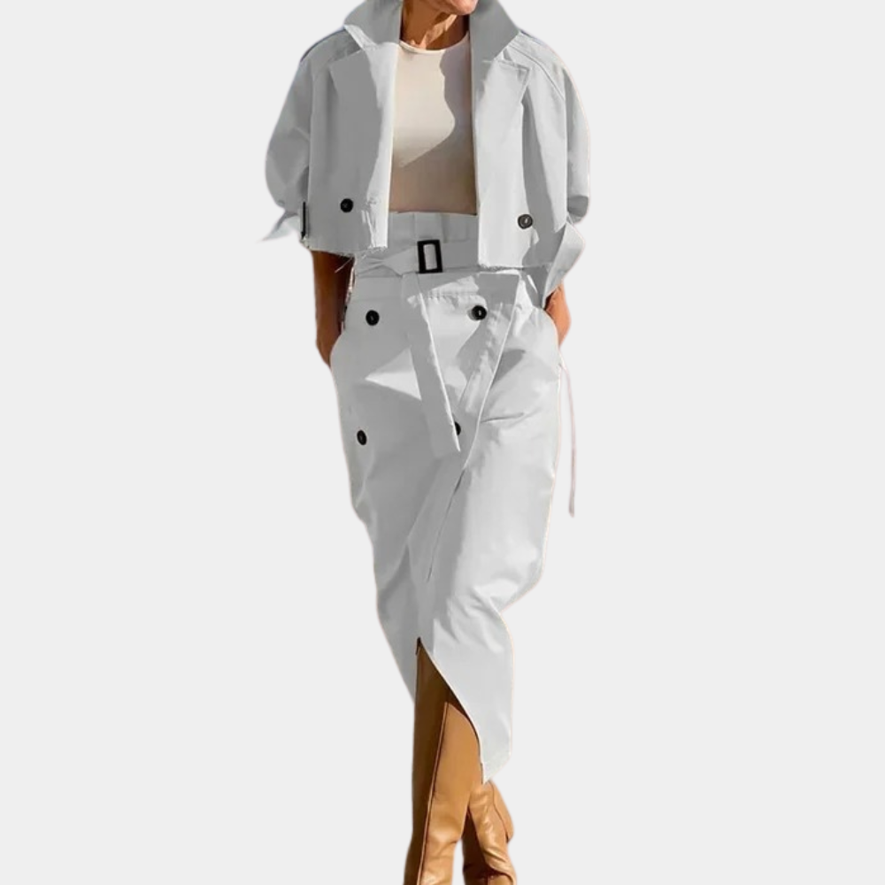 Stylish Women's Trench Coat Set for Summer