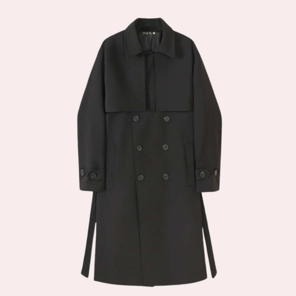 Stylish Long Trench Coat for Men - Perfect for Spring and Summer