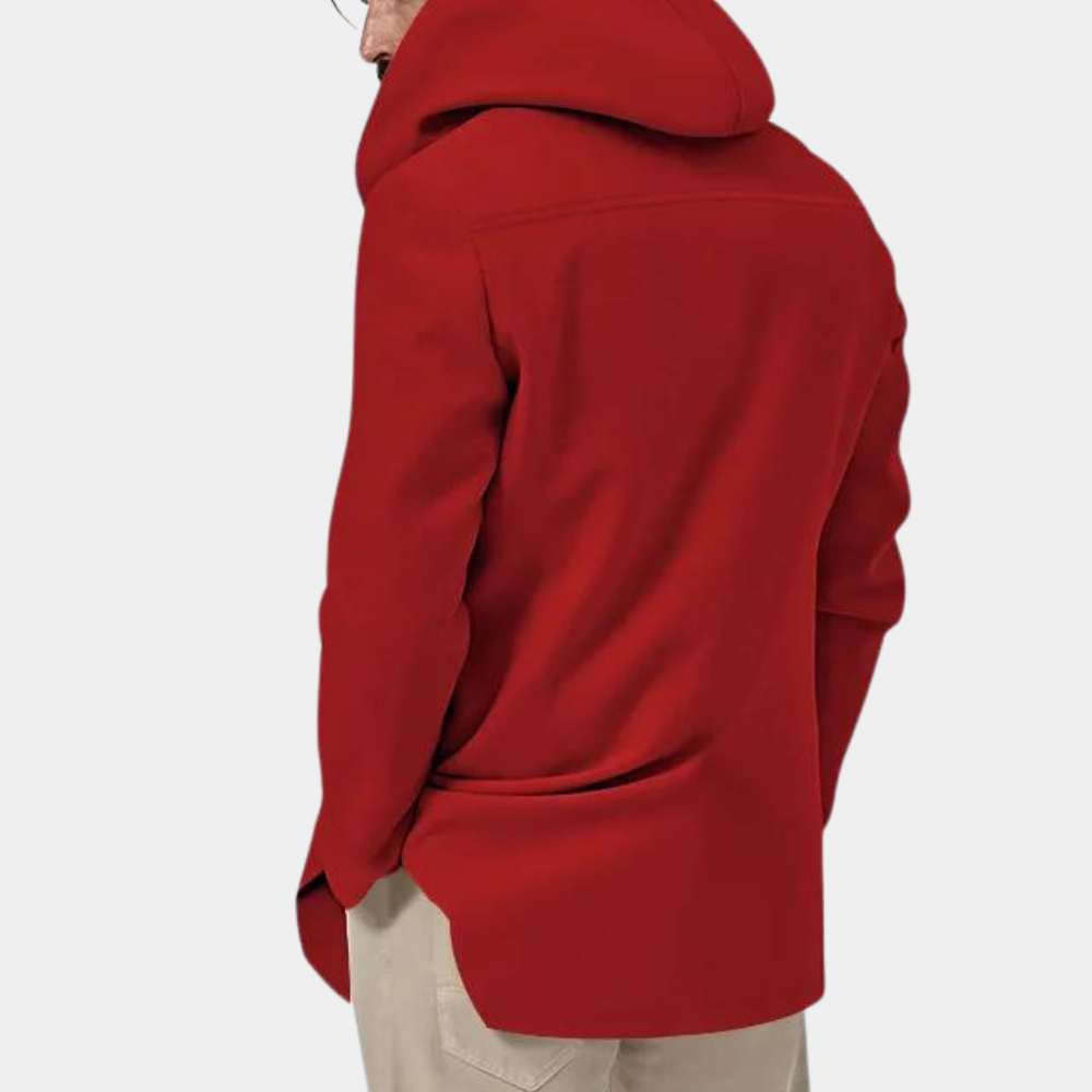 Casual trench coat for men with hood