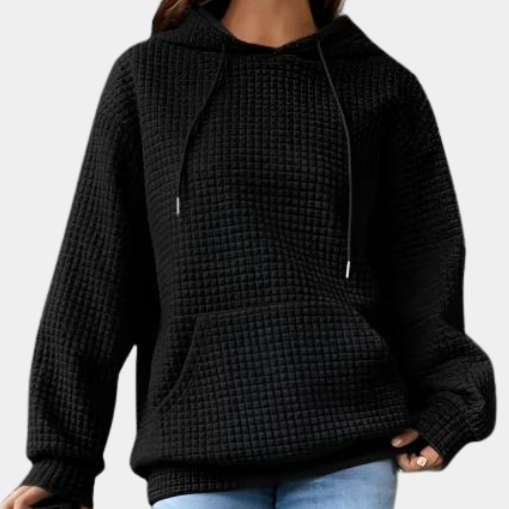Casual summer hoodie with drawstring for women