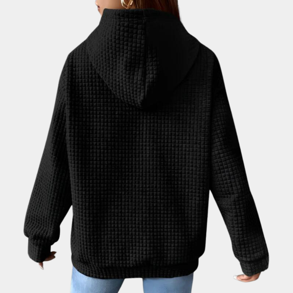 Casual summer hoodie with drawstring for women