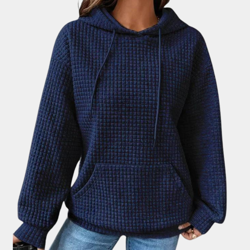 Casual summer hoodie with drawstring for women