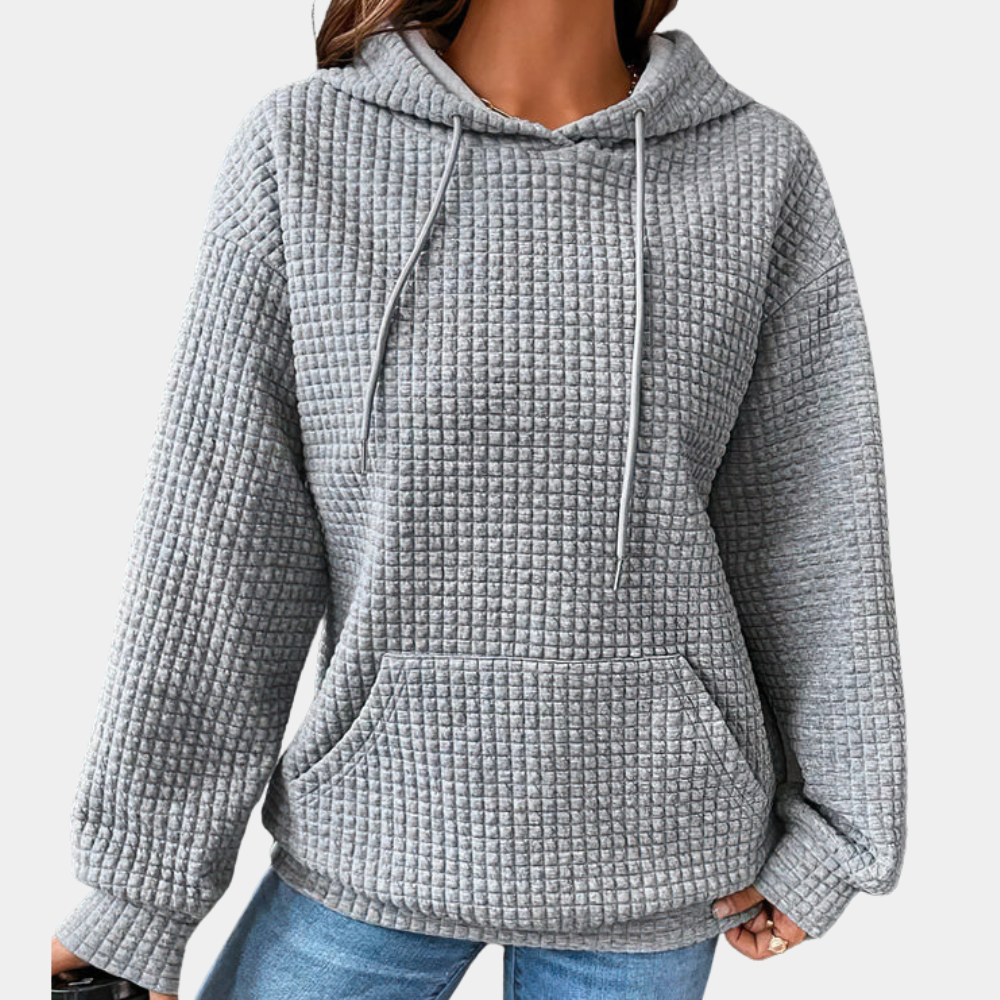 Casual summer hoodie with drawstring for women