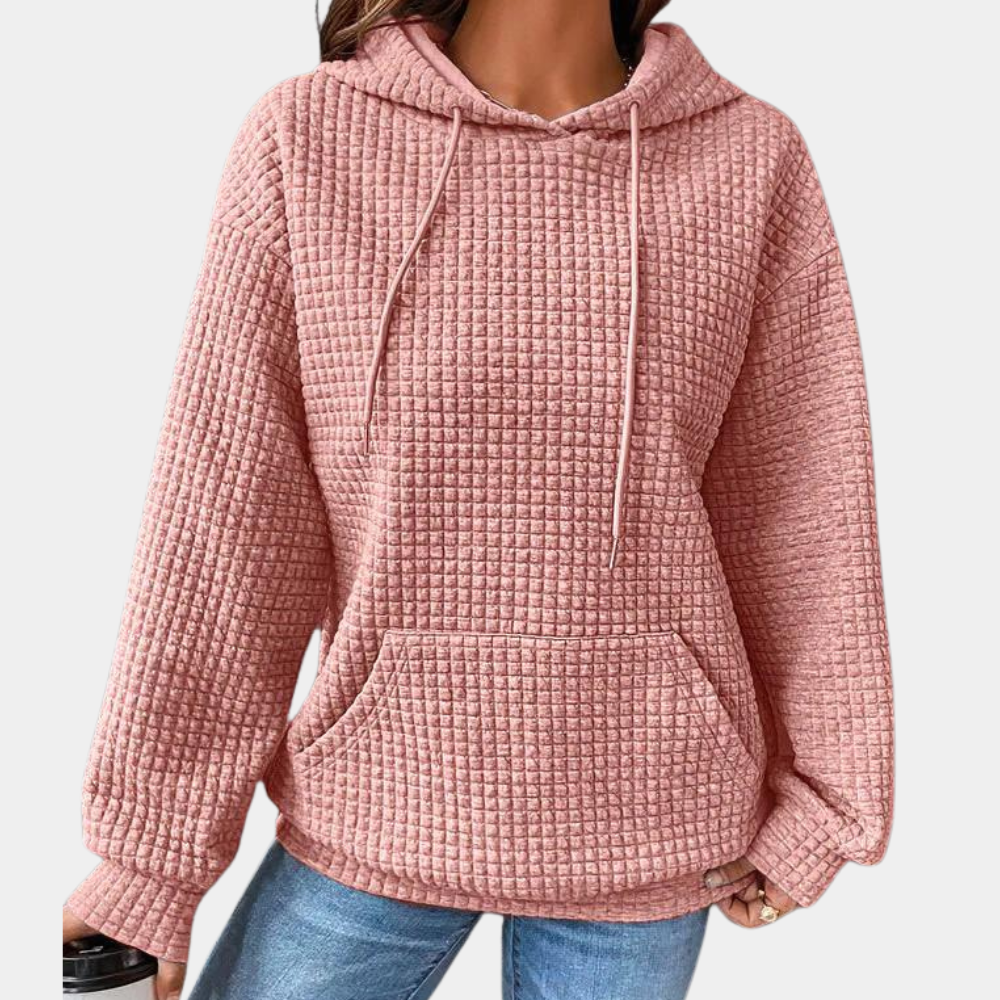 Casual summer hoodie with drawstring for women