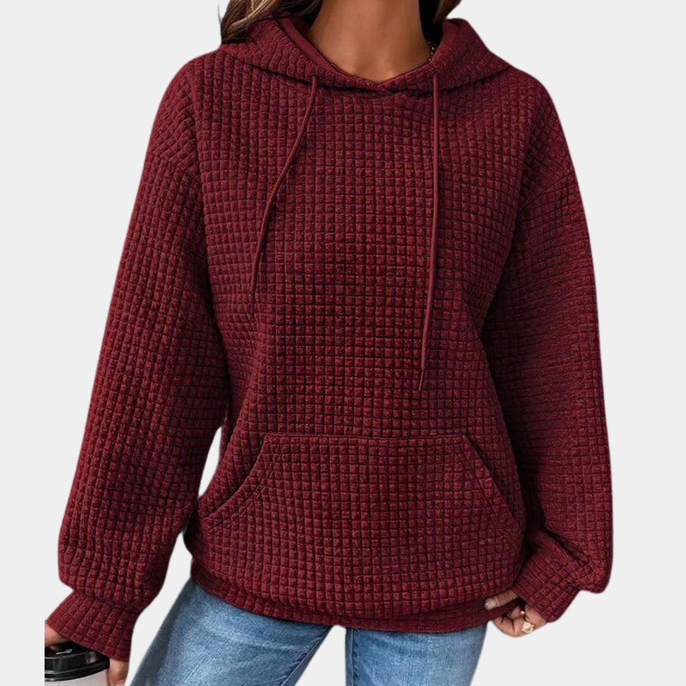 Casual summer hoodie with drawstring for women