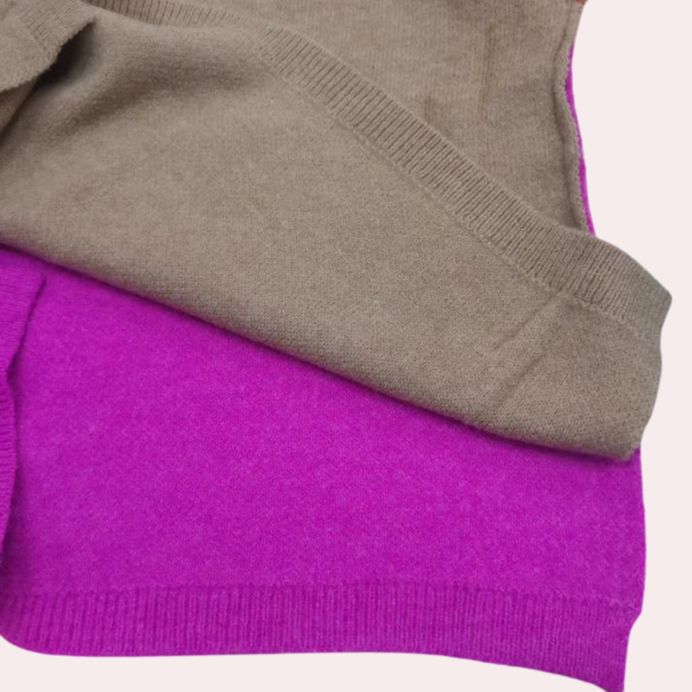 Summer Colour Block Sweater for Women