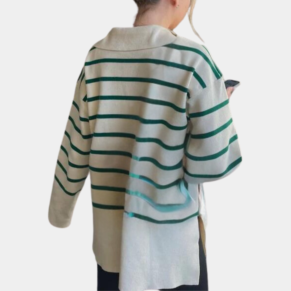 Striped Oversized Women's Jumper for Summer