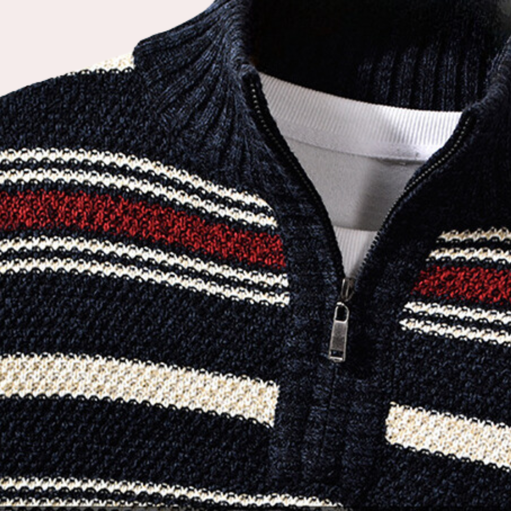 Bearach - Retro Striped Men's Sweater for Summer