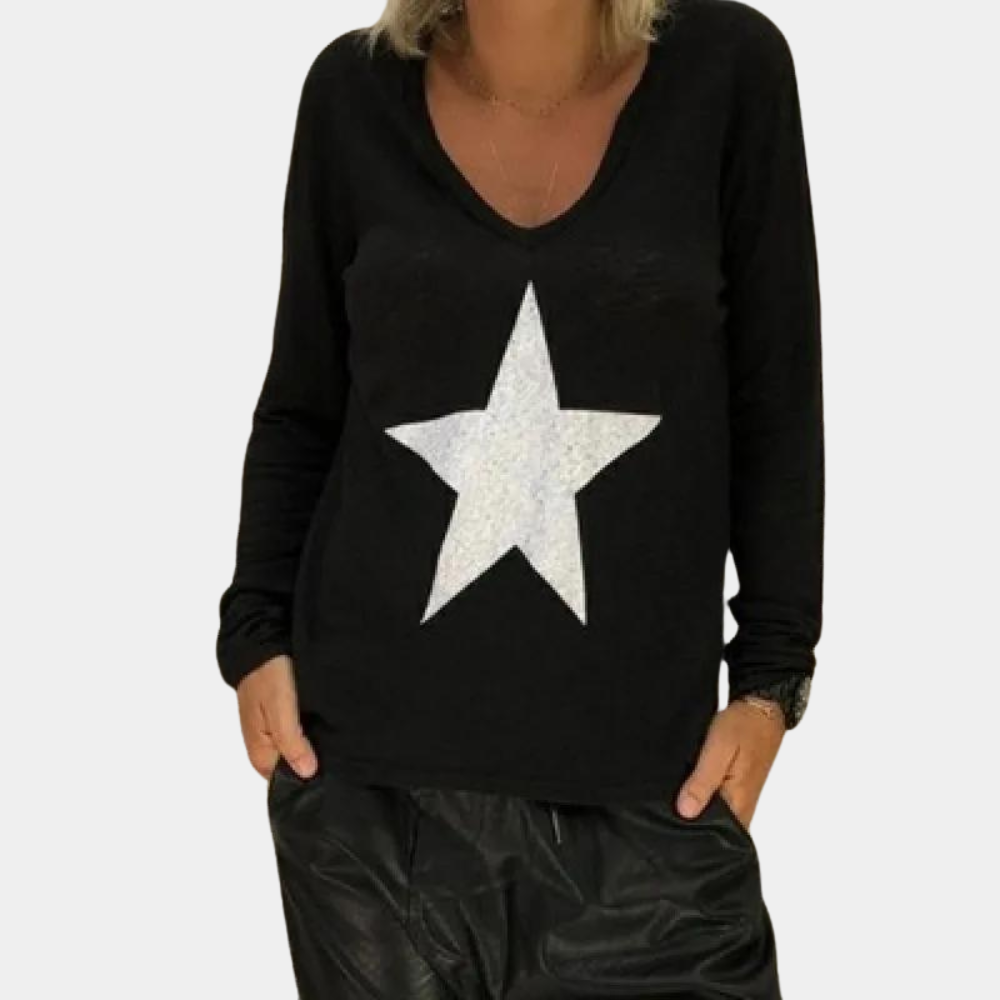 Allicen - Lightweight Summer Jumper for Women with V-Neck