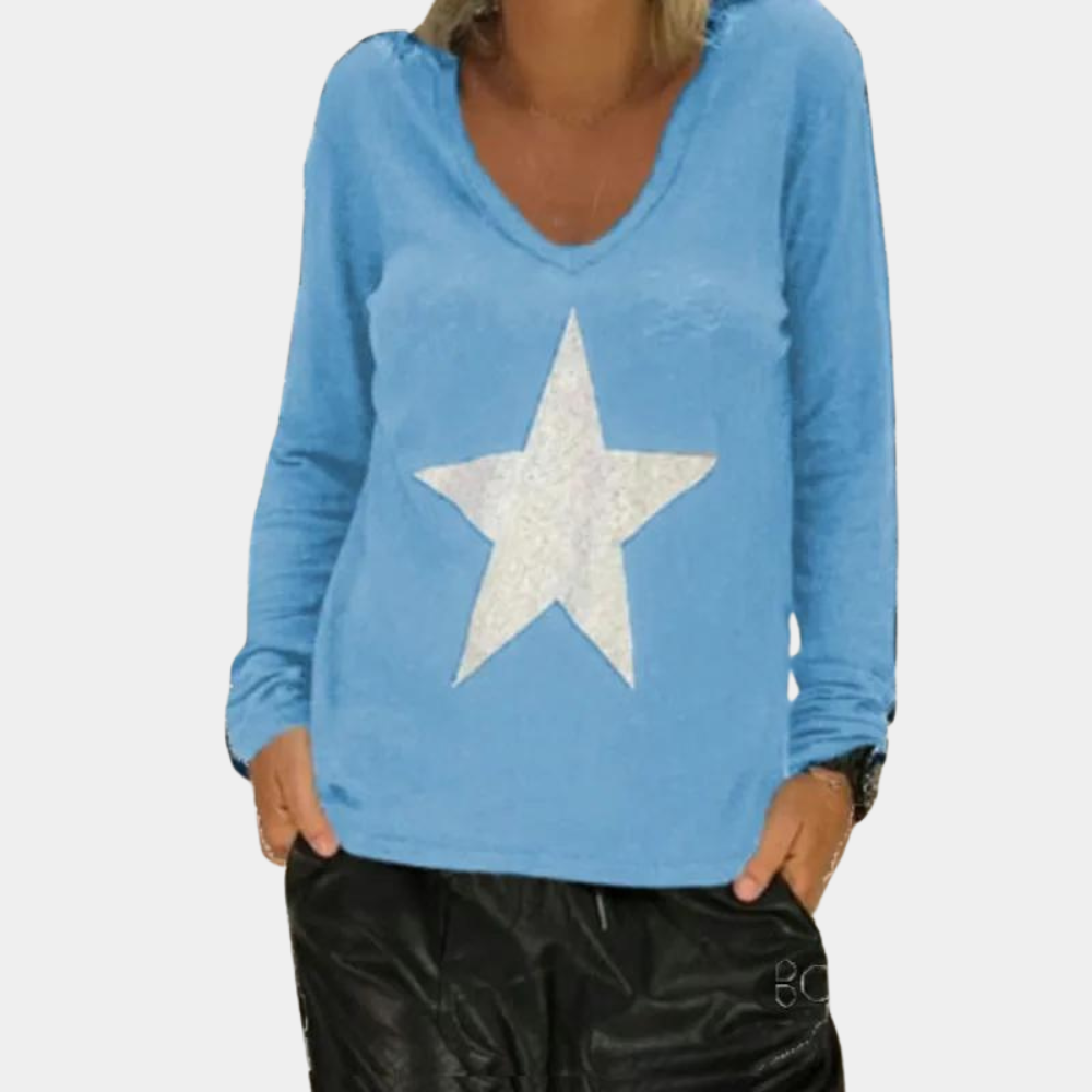 Allicen - Lightweight Summer Jumper for Women with V-Neck