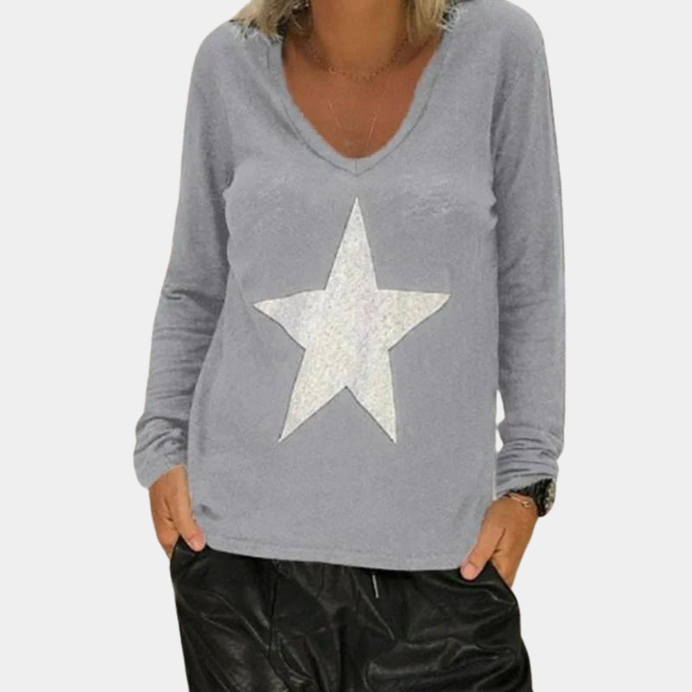 Allicen - Lightweight Summer Jumper for Women with V-Neck