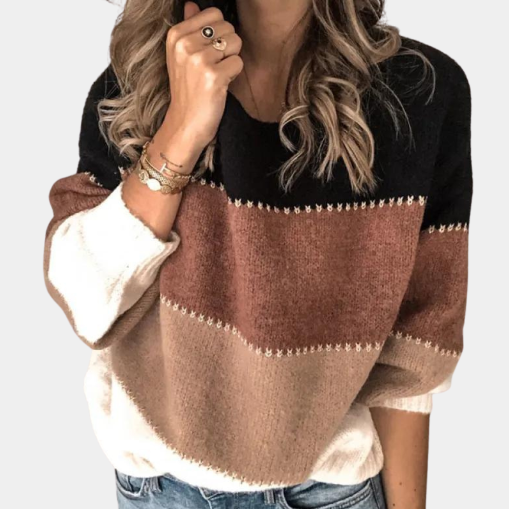 Claire - Chic Striped Ladies' Jumper for Summer