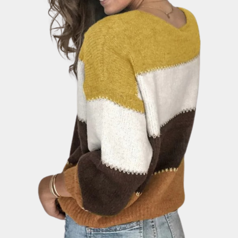 Claire - Chic Striped Ladies' Jumper for Summer