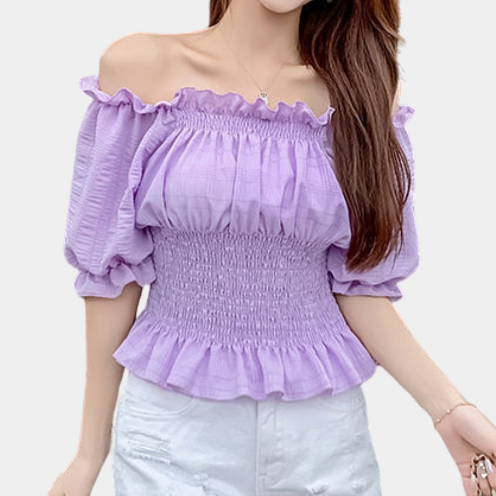 Agnes - Modern Summer Blouse with Puff Sleeves for Spring and Summer