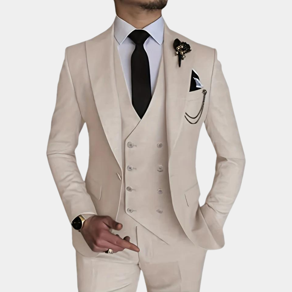 Adron - Refined 3-Piece Men's Suit for Summer