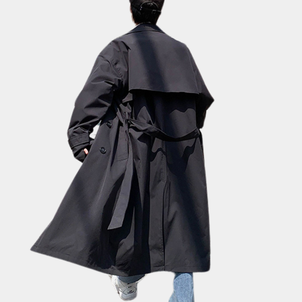 Vladimir - Elegant Long Men's Trench Coat for Spring and Summer