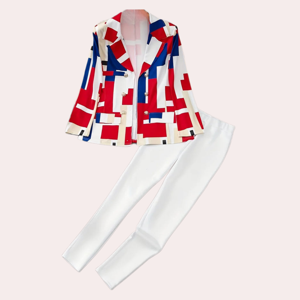Anka - Fashion Masterpiece 2-Piece Summer Set for Women