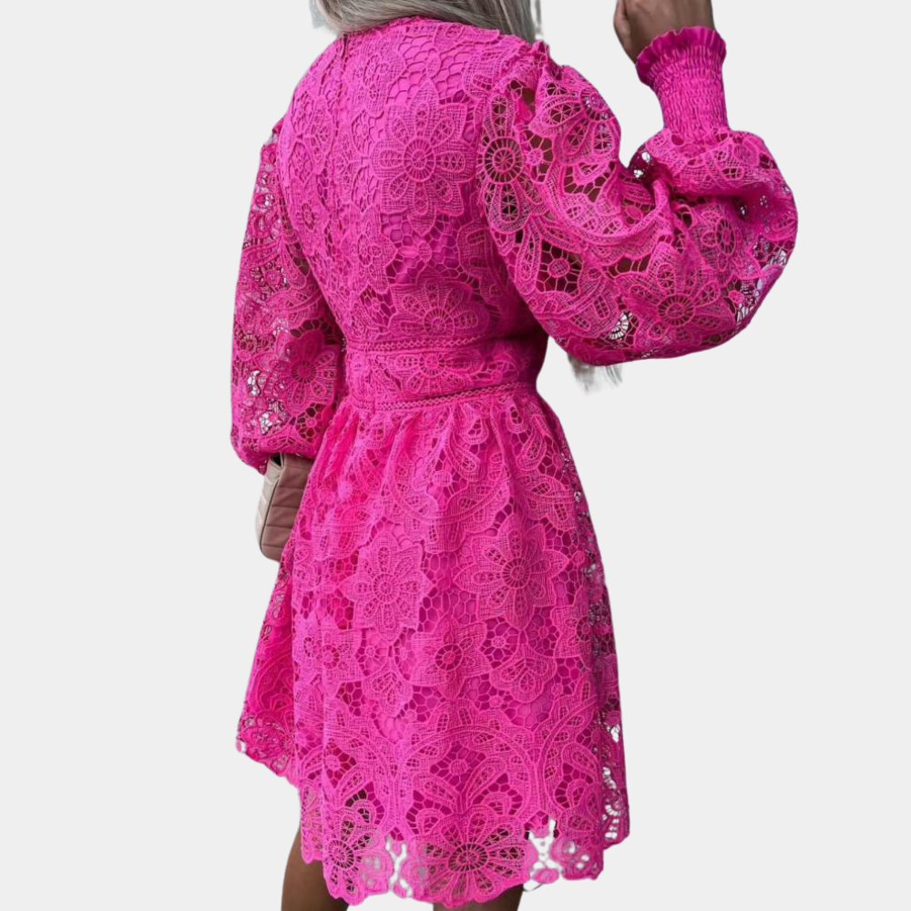 Summer Lace Midi Dress for Women
