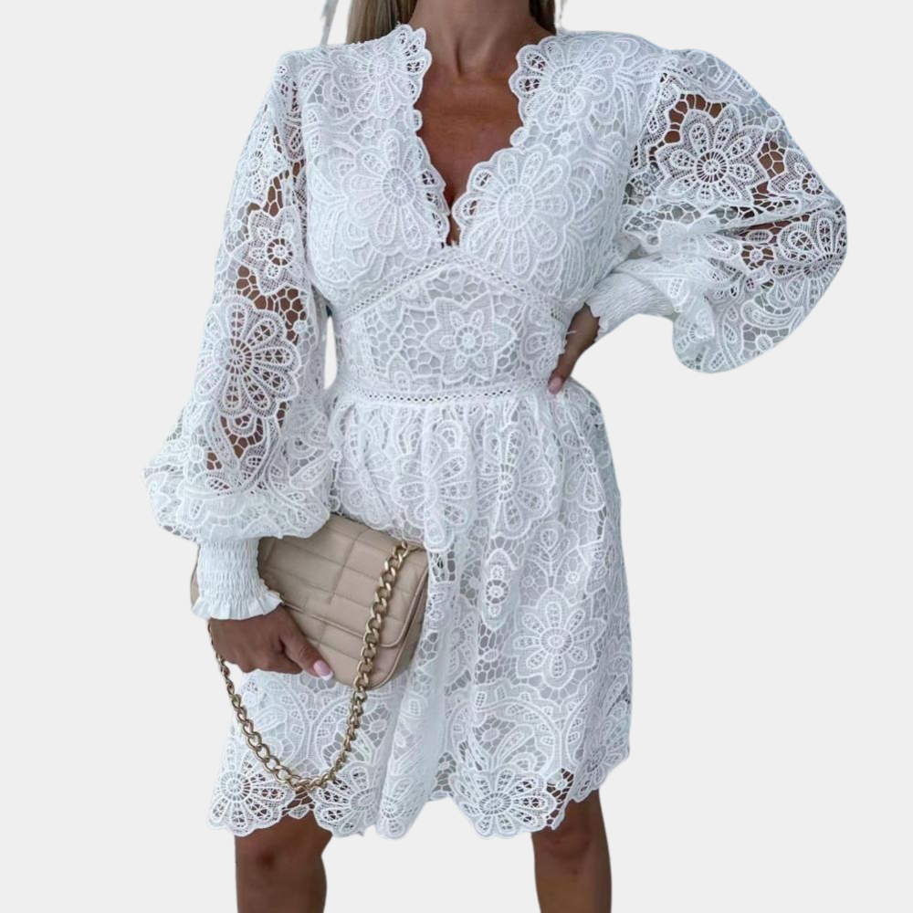Summer Lace Midi Dress for Women
