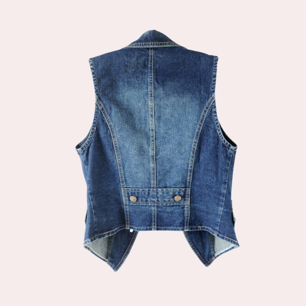 Stylish Women's Denim Gilet for Summer