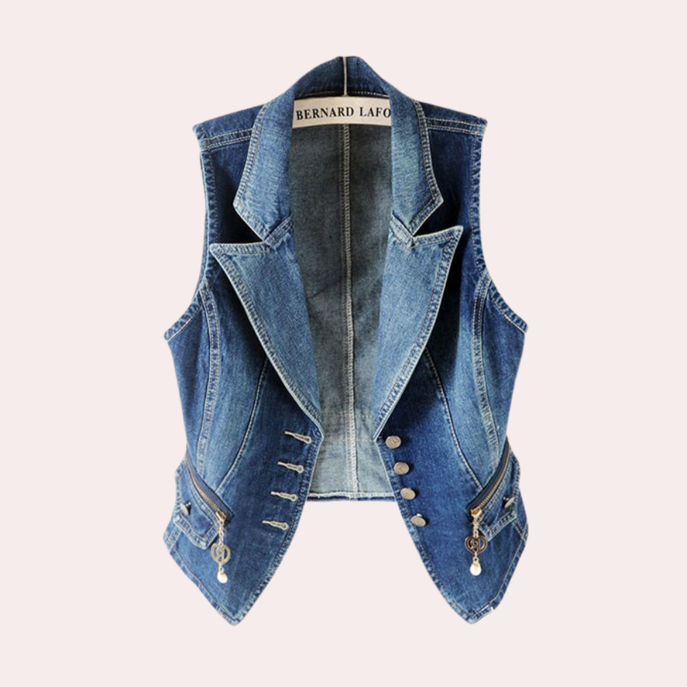 Stylish Women's Denim Gilet for Summer