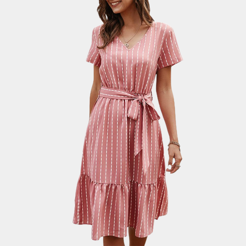 Bohemian Summer Midi Dress for Women